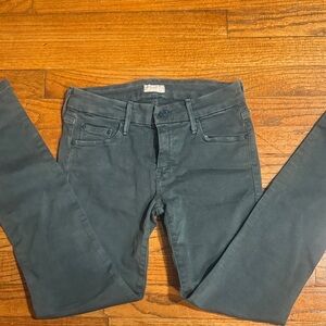 MOTHER Women's Skinny Jeans in Deep Teal